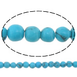 Turquoise Beads Natural Turquoise Potato blue 4mm Approx 0.3-0.5mm Length Approx 16 Inch  Sold By Lot
