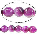 Natural Rose Agate Beads, Round, faceted, 14mm, Hole:Approx 1.2-1.5mm, Length:Approx 15 Inch, 5Strands/Lot, Sold By Lot