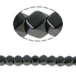 Abalorios de Hematita no Magnética, Redondo Aplanado, Negro, Grado A, 10x10mm, agujero:aproximado 1.5mm, longitud 15.5 Inch, 10Strandsfilamento/Grupo, Vendido por Grupo