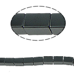 Ikke-magnetiske Hæmatit perler, Ikke-magnetisk hæmatit, Rektangel, sort, klasse A, 4x6mm, Hole:Ca. 1mm, Længde 15.5 inch, 10Strands/Lot, Solgt af Lot