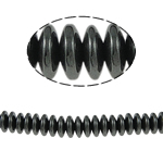 Nicht-magnetische Hämatit Perlen, Non- magnetische Hämatit, Rondell, schwarz, Grade A, 8x3mm, Bohrung:ca. 2mm, Länge:15.5 ZollInch, 10SträngeStrang/Menge, verkauft von Menge