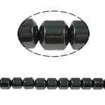 Perles hématite magnétique, pilier, noire, grade A, 6x6mm, Trou:Environ 1.5mm, Longueur 15.5 pouce, 10Strandstoron/lot, Vendu par lot