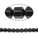 Non Magnetic Hematite Beads, Column, black, Grade A, 7x7mm, Hole:Approx 1.5mm, Length:15.5 Inch, 10Strands/Lot, Sold By Lot
