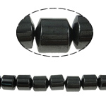 Perles hématite magnétique, pilier, noire, grade A, 8x8mm, Trou:Environ 1.5mm, Longueur 15.5 pouce, 10Strandstoron/lot, Vendu par lot