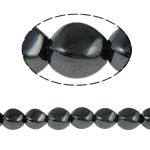 Nicht-magnetische Hämatit Perlen, Non- magnetische Hämatit, Twist, schwarz, Grade A, 10x12mm, Bohrung:ca. 1.5mm, Länge 15.5 ZollInch, 10SträngeStrang/Menge, verkauft von Menge