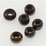Opaque Glass Seed Beads, Rondelle, stoving varnish, brown, 2x1.90mm, Hole:Approx 1mm, Sold By Bag