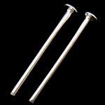 Iron Headpin, silver color plated, nickel, lead & cadmium free, 0.80x18mm, Approx 1780PCs/Bag, Sold By Bag