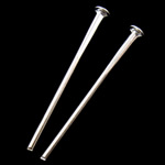 Iron Headpin, silver color plated, nickel, lead & cadmium free, 0.80x22mm, Approx 1420PCs/Bag, Sold By Bag