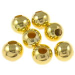 Iron Jewelry Beads, Round, gold color plated, different size for choice, nickel, lead & cadmium free, Sold By Bag