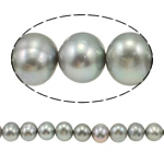 Perla Barroca Freshwater, Perlas cultivadas de agua dulce, gris, 10-11mm, agujero:aproximado 0.8mm, Vendido para 15.5 Inch Sarta