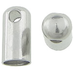 Stainless Steel End Caps, original color, 9x5mm, Hole:Approx 4mm, 300PCs/Bag, Sold By Bag