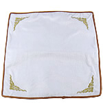 Fashion Jewelry Display Velveteen Square white Sold By Lot