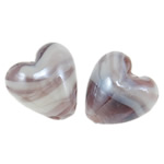 Perles murano plaquées, chalumeau, coeur, Plaquage normal, 20x15mm, Trou:Environ 2mm, 100PC/sac, Vendu par sac