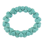 Fashion Turquoise Bracelets, Natural Turquoise, turquoise blue, 8.20x13.50x8.20mm, Length:Approx 7 Inch, 30Strands/Lot, Sold By Lot
