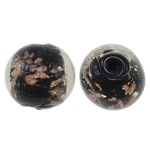 Gold Sand Lampwork Beads, Round, 16mm, Hole:Approx 1-3mm, 100PCs/Bag, Sold By Bag