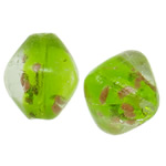 Gold Sand Lampwork Beads, Oval, 25x23mm, Hole:Approx 1.5-2.5mm, 100PCs/Bag, Sold By Bag