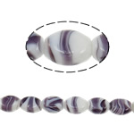 Perles murano faites à la main , chalumeau, ovale, fait à la main, 22x17x11mm, Trou:Environ 2-2.5mm, 100PC/sac, Vendu par sac