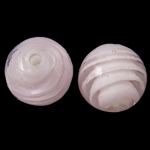 Plated Lampwork Beads, Round, 14mm, Hole:Approx 2mm, 100PCs/Bag, Sold By Bag