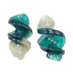 Plated Lampwork Beads Helix Approx 2mm Sold By Bag
