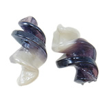 Perles murano plaquées, chalumeau, hélice, Plaquage normal, 30x16mm, Trou:Environ 2mm, 100PC/sac, Vendu par sac