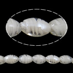Pozlaćeni lampwork perle, Oval, 18x12mm, Rupa:Približno 1.5mm, 100računala/Torba, Prodano By Torba