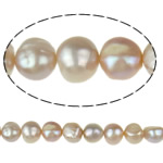 Perles nacres baroques de culture d'eau douce , perle d'eau douce cultivée, violet, grade A, 9-10mm, Trou:Environ 0.8mm, Vendu par 15 pouce brin