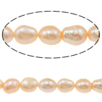 Cultured Baroque Freshwater Pearl Beads, pink, Grade A, 9-10mm, Hole:Approx 0.8mm, Sold Per 15 Inch Strand