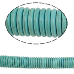 Perles turquoises, turquoise synthétique, pièce de monnaie, bleu, 18x3mm, Trou:Environ 1.5mm, Environ 123PC/brin, Vendu par Environ 15 pouce brin