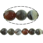 Natürliche Botswana Achat Perlen, rund, 10mm, Bohrung:ca. 1.2mm, Länge:ca. 16 ZollInch, 2SträngeStrang/Menge, ca. 39PCs/Strang, verkauft von Menge