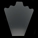 Organic Glass kaulakoru näyttö, Rintakuva, stardust, selkeä, 250x190x75mm, 5PC/laukku, Myymät laukku