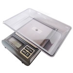 Digital Pocket Scale, Stainless Steel, with ABS Plastic, Rectangle, 180x118x20mm, Sold By PC