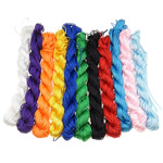 Poliészter kötél, kevert színek, 1.50mm, Hossz 1260-1400 m, 10táskák/Lot, Által értékesített Lot