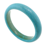 turquoise synthétique bracelet ordinaire, bleu turquoise, 14mm, 60mm, Longueur:Environ 7.3 pouce, Vendu par PC