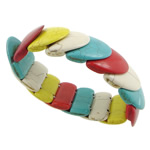 Fashion Turquoise Bracelets, multi-colored, 24x26x7.50mm, Length:Approx 9 Inch, 20Strands/Lot, Sold By Lot