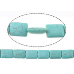Turquoise Beads Rectangle turquoise blue 5-6mm Approx 1.2mm Length Approx 15 Inch Sold By Lot