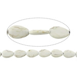 Turquoise Beads, Teardrop, white, 15x10x4mm, Hole:Approx 1.2mm, Length:Approx 16 Inch, 50Strands/Lot, Sold By Lot