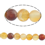 Perles Agates rouges naturelles, agate rouge, Rond, 4mm, Trou:Environ 0.8-1mm, Longueur:Environ 15 pouce, 10Strandstoron/lot, Environ 95PC/brin, Vendu par lot
