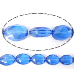 Imitation CRYSTALLIZED™ Element Crystal Beads, Flat Oval, imitation CRYSTALLIZED™ element crystal & machine faceted, Indicolite, 12x9x6mm, Hole:Approx 1mm, 200PCs/Lot, Sold By Lot