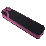 Velvet Necklace Box, Velveteen, Rectangle, purple, 230x60x35mm, 20PCs/Lot, Sold By Lot