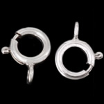 925 Sterling Silver Spring Ring Clasp single-strand Approx 1.2mm Sold By Bag