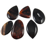 Black Agate Halsband, Svart agat, blandad, 47-63mm, Hål:Ca 2.5-3mm, 20PC/Bag, Säljs av Bag