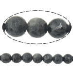 Perles en labradorite, Rond, naturel, machine à facette, 8mm, Trou:Environ 1mm, Longueur Environ 15 pouce, 10Strandstoron/lot, Environ 46PC/brin, Vendu par lot