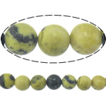 Perline in turchese, giallo turchese, Cerchio, 16mm, Foro:Appross. 1.8mm, Lunghezza Appross. 15.5 pollice, 5Strandstrefolo/lotto, Appross. 24PC/filo, Venduto da lotto