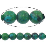 Chrysocolla Beads, Round, natural, 14mm, Hole:Approx 1.2mm, Length:Approx 15 Inch, 10Strands/Lot, Approx 27PCs/Strand, Sold By Lot