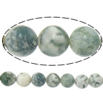 Baum Achat Perlen, Baumachat, rund, 8mm, Bohrung:ca. 1.2mm, Länge ca. 15.5 ZollInch, 10SträngeStrang/Menge, ca. 46PCs/Strang, verkauft von Menge
