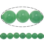 Perles aventurine, aventurine vert, Rond, naturel, 14mm, Trou:Environ 1.2-1.4mm, Longueur Environ 15.8 pouce, 5Strandstoron/lot, Environ 27PC/brin, Vendu par lot