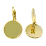 Brass Lever Back Earring Blank gold color plated nickel lead & cadmium free Inner Approx 12mm Sold By Bag