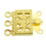 Brass Box Clasp Rectangle gold color plated  nickel lead & cadmium free Approx 1mm Sold By Bag
