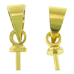 Brass Peg Bail gold color plated nickel lead & cadmium free 11mm Approx 3mm Sold By Bag