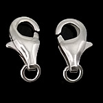 925 Sterling Silver Lobster Claw Clasp, 9x5.50x2.50mm, Hole:Approx 2mm, 30PCs/Bag, Sold By Bag